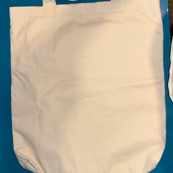 Anthropologie Maeve Graphic Strawberry Beaded Canvas Tote - Picture 2 of 2